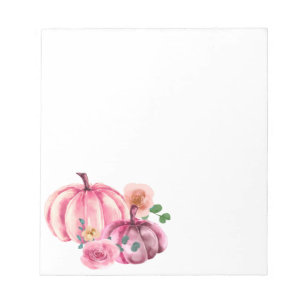 Bloc-note Rose de couleur Citrouille rose