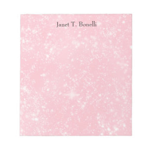 Bloc-note Rose Élégant Simple Professionnel