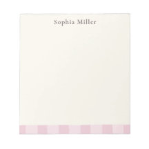 Rose Gingham Personnalisé Cottage