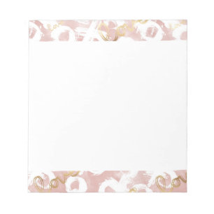 Bloc-note Rose Gold Love XO