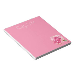 Bloc-note Rose jolie en rose