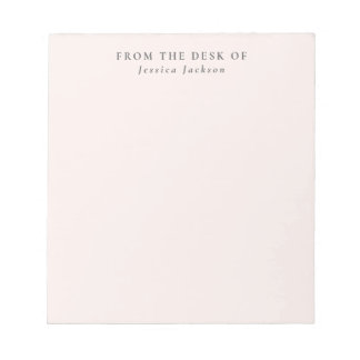Bloc-note rose lait du bureau de