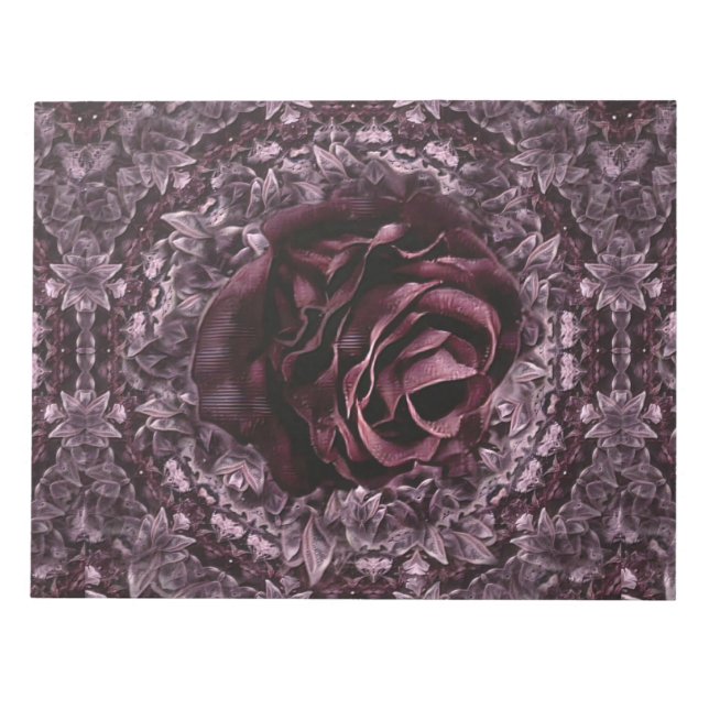 Bloc-note Rose Mandala (Devant)