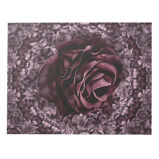 Bloc-note Rose Mandala (Devant)