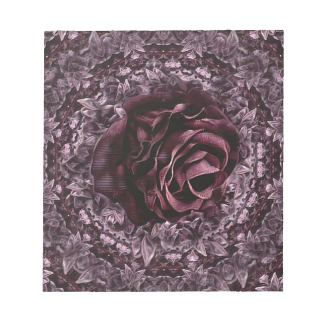 Bloc-note Rose Mandala  (Devant)
