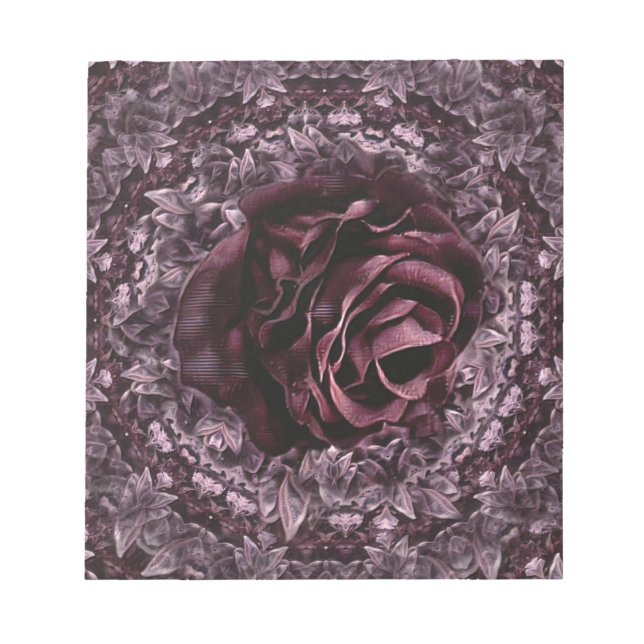 Bloc-note Rose Mandala (Devant)