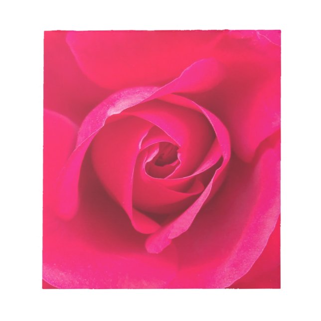 Bloc-note Rose rouge romantique v2 (Devant)