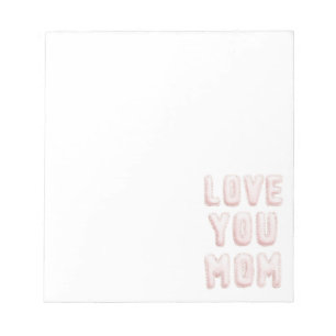 Bloc-note Rose Vous aimez Maman Fête des Mères