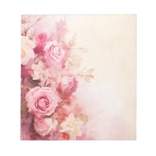 Bloc-note Roses Roses Vieux Rose