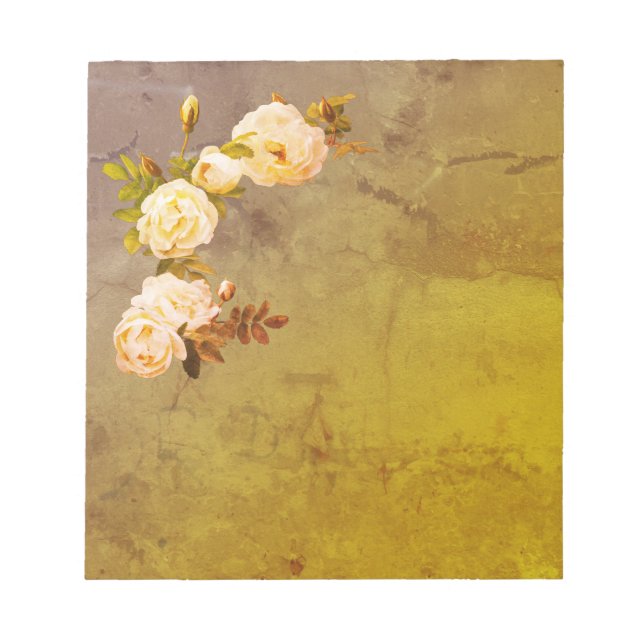 Bloc-note Roses Vintages romantiques (Devant)