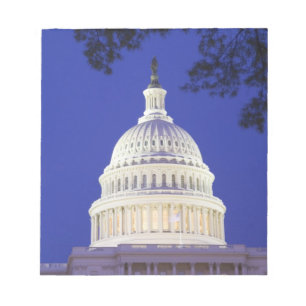 Bloc-note Rotonde du Capitole américain de nuit, Washington