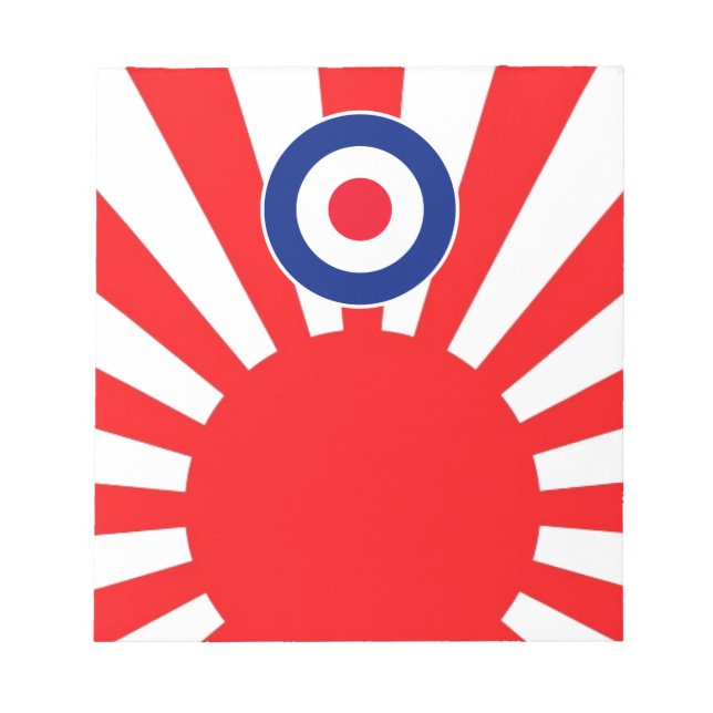 Bloc-note Roundel cible MOD sur l'éclatement du Japon (Devant)