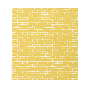 Bloc-note Route de briques - Jaune et transparent