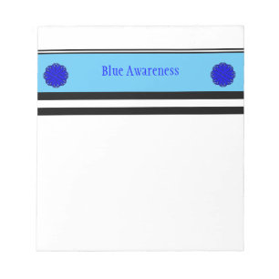 Bloc-note Ruban de fleurs bleues par Kenneth Yoncich