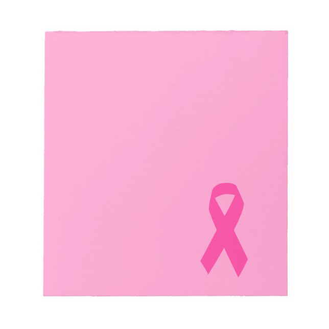 Bloc-note Ruban de sensibilisation rose (Devant)