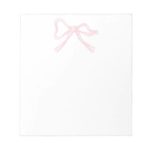 Bloc-note Ruban rose et blanc, Gros-seins rose