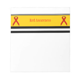 Bloc-note Ruban standard rouge