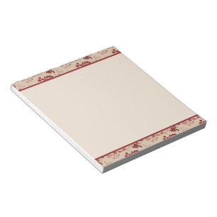 Bloc-note Rubans de Noël Canne à sucre et feuilles