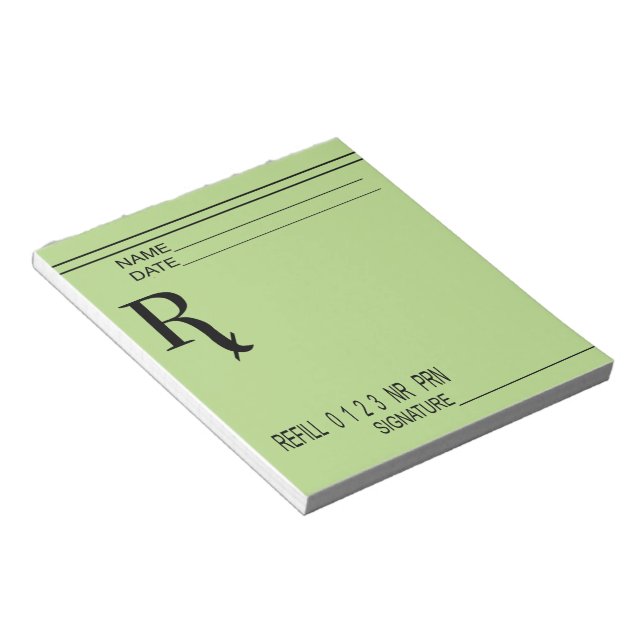 Bloc-note Rx Prescription Pad - Écrivez Votre Propre Prescri (Incliné)