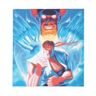 Bloc-note Ryu contre le bison