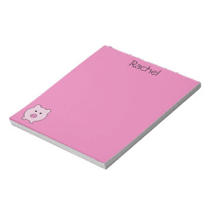 Bloc-note Sadie le cochon rose ~ mignonne fille Kawaii