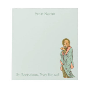 Bloc-note Saint Barnabas l'apôtre (RLS 02) 5,5 po x6 po