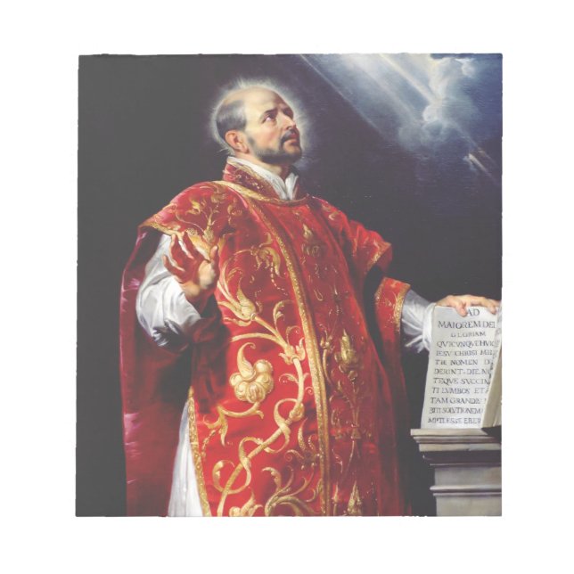 Bloc-note Saint Ignace de Loyola (Devant)