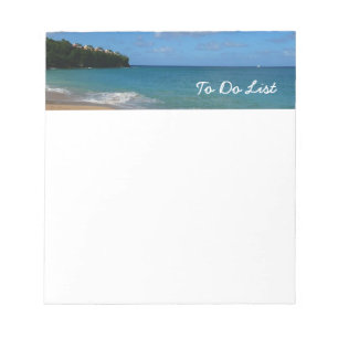 Bloc-note Saint Lucia Beach Paysage tropical