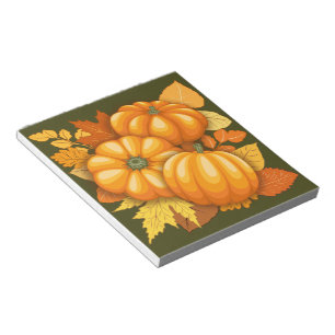 Bloc-note Saison d'automne Halloween Citrouille Motif