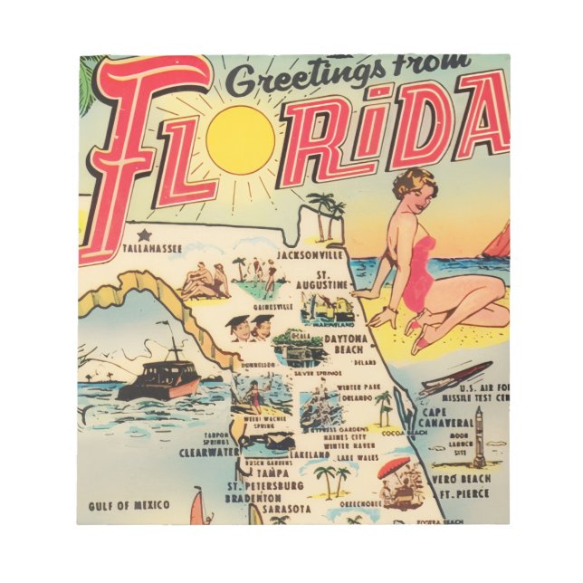 Bloc-note Salutations de Floride (Devant)