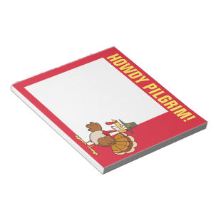 Bloc-note Salutations de la journée d'action de grâces Turqu