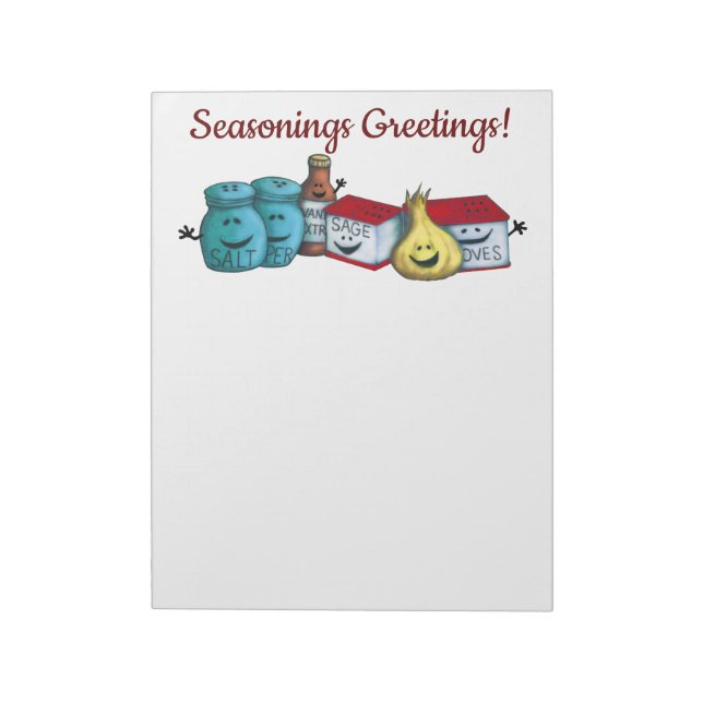 Bloc-note Salutations de Seasonings ! Noël mignon (Tourné)