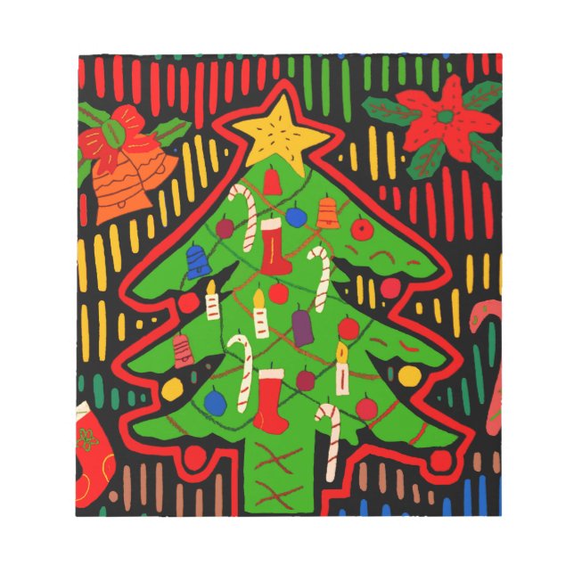 Bloc-note San Blas Island Christmas Tree Mola (Devant)