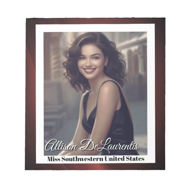 Bloc-note Sangria Shine Pageant Autographe Pad (Devant)