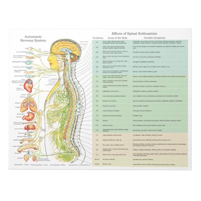Bloc-note SANS Effets de subluxation Éteindre les plaquettes (Devant)