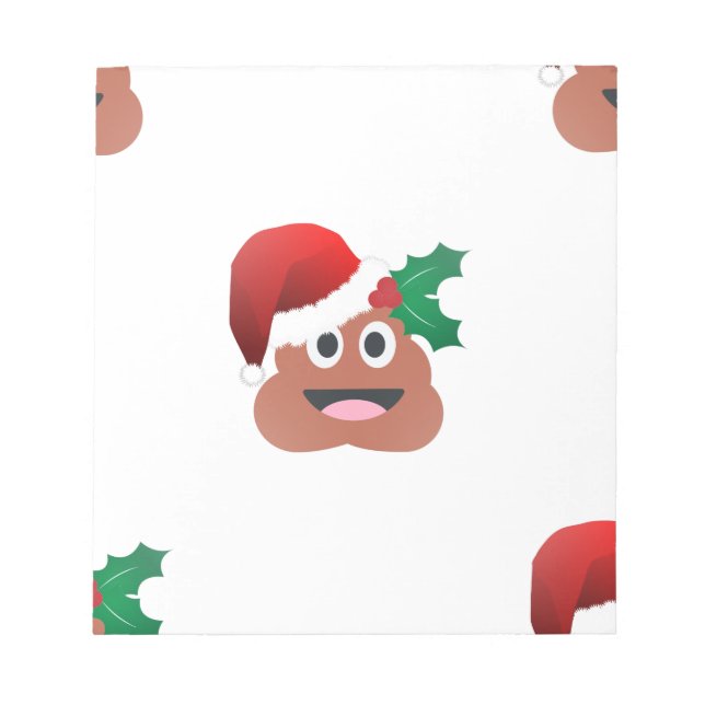 Bloc-note santa claus poop emoji (Devant)