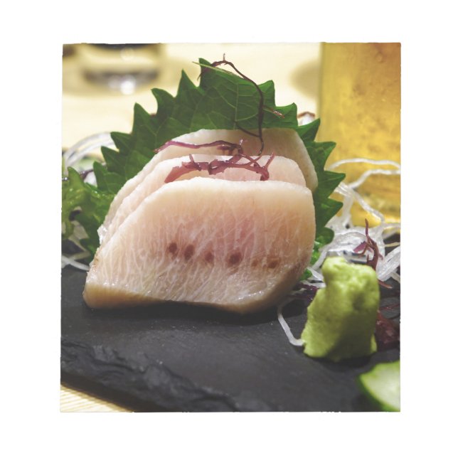 Bloc-note Sashimi Mekajiki Espadon Wasabi Cru Frais (Devant)