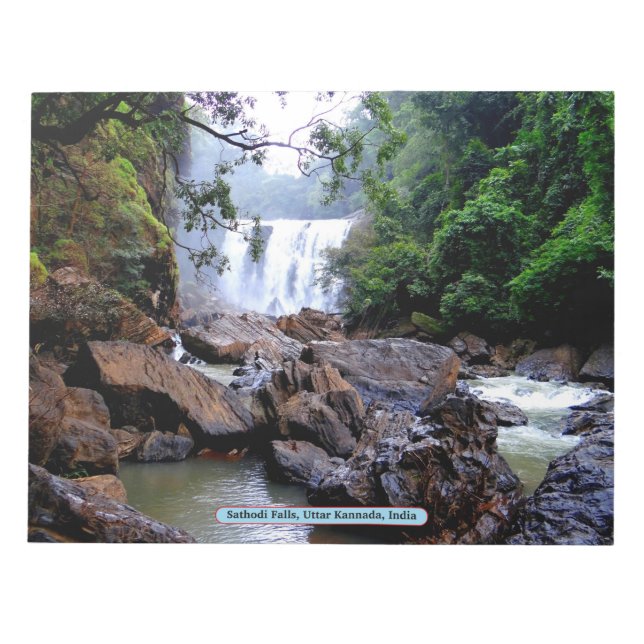 Bloc-note Sathodi Falls, Uttar Kannada, Inde (Devant)