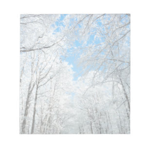 Bloc-note Scène de la route hivernale neige