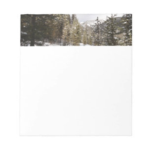 Bloc-note Scene hivernale de montagne neige au Montana