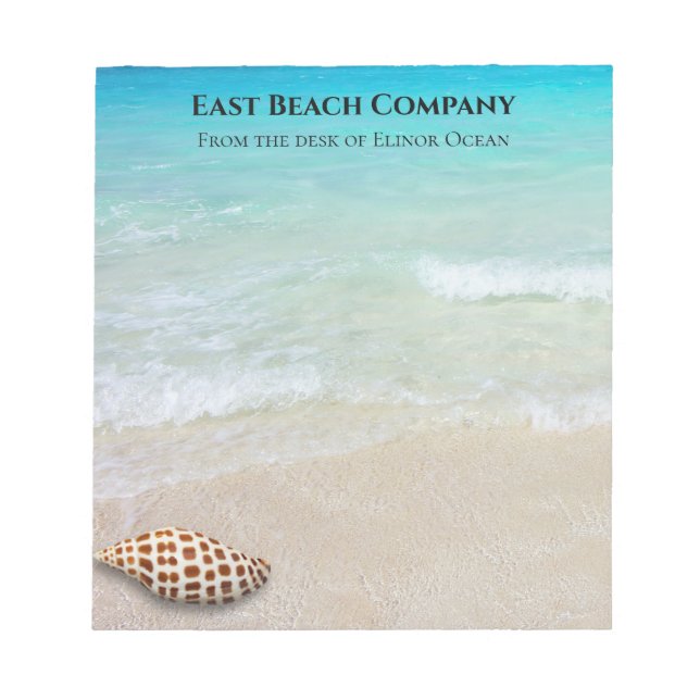 Bloc-note Scène Plage Junonia Seashell Blank Personnel (Devant)