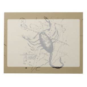 Bloc-note Scorpio Constellation Hevelius 1690 Engraving