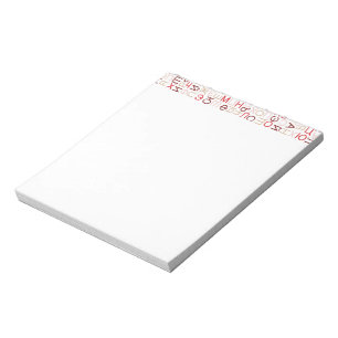 Bloc-note Script cyrillique russe