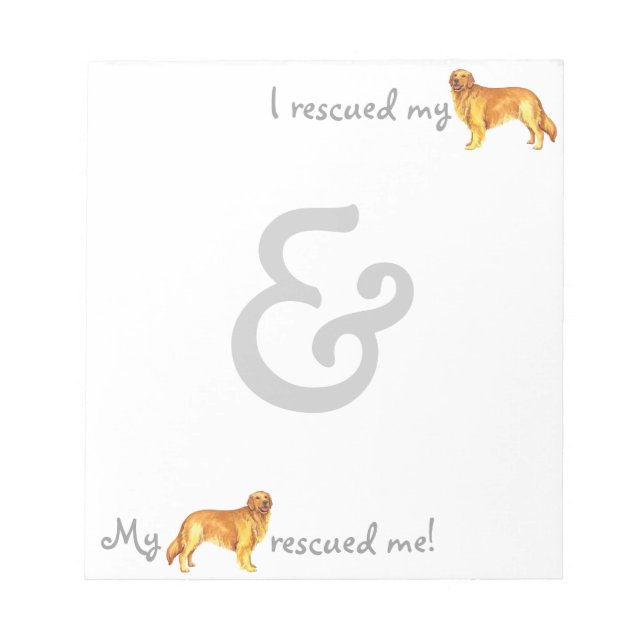 Bloc-note Secourir Golden Retriever (Devant)