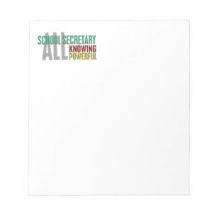 Bloc-note Secrétaire scolaire