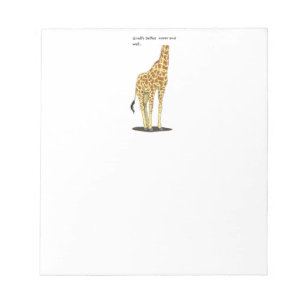 Bloc-note Selfies de girafe