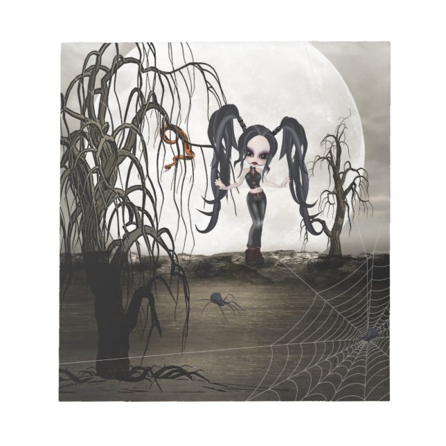 Bloc-note Sepia Goth Girl (Devant)