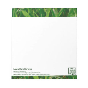 Bloc-note Service d'entretien simple de la pelouse Texte du 