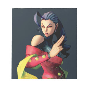 Bloc-note S'est levé supportant deux doigts