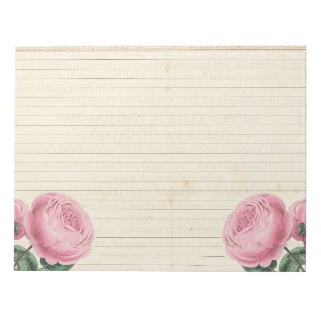 Bloc-note Shabby Chic (Devant)